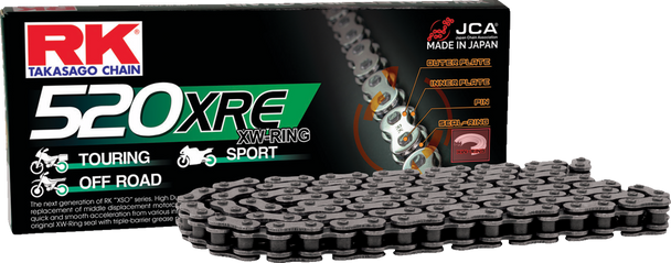 Rk 520 Xre - Connecting Link - Rivet 520Xre-Rl