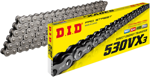 Did 530 Vx3 - Drive Chain - 100 Links - Natural M530Vx3X100Zb