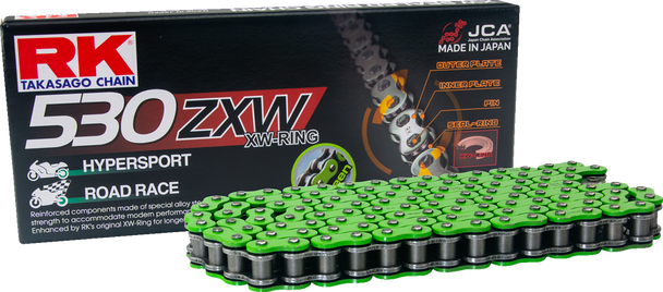 Rk 530 Zxw - Drive Chain - 150 Links - Green Mm530Zxw-150