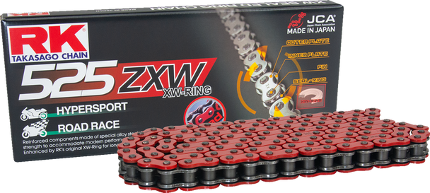 Rk 525 Zxw - Drive Chain - 170 Links - Red Rr525Zxw-170
