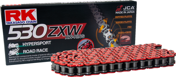 Rk 530 Zxw - Connecting Link - Rivet - Red Rr530Zxw-Rl