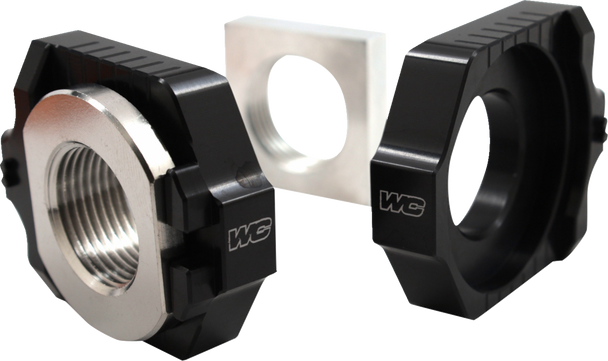 Works Connection Elite Axle Block Kit - Black - Gas Gas/Husqvarna/Ktm 17-261
