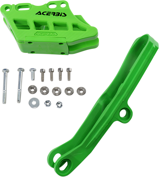 Acerbis Chain Guide 2.0 And Slider Kit - Green - Kawasaki 2734950006 Acerbis Chain Guide 2.0 And Slider Kit - Green - Kawasaki 2734950006