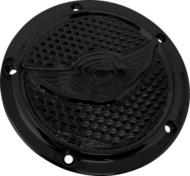 Covingtons Derby Cover - Diamondback - 5-Hole - Black - Touring/Trike C3075-B