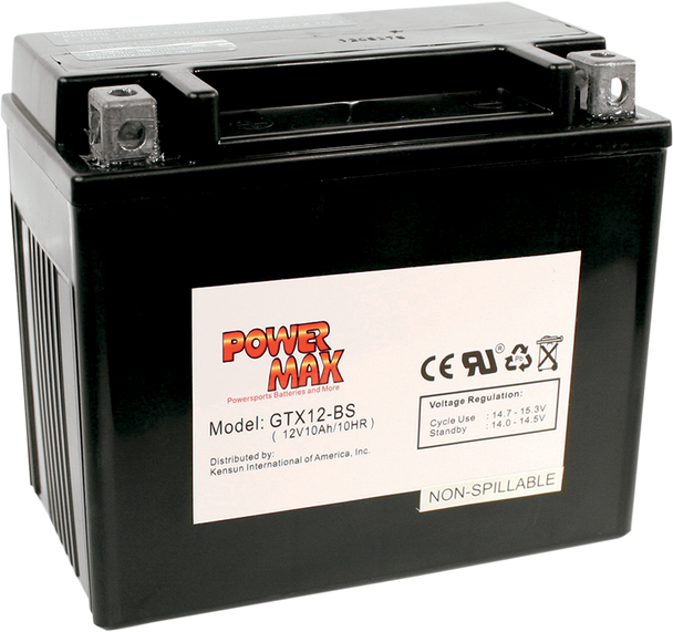 Power Max Battery - Ytx12-Bs Gtx12-Bs