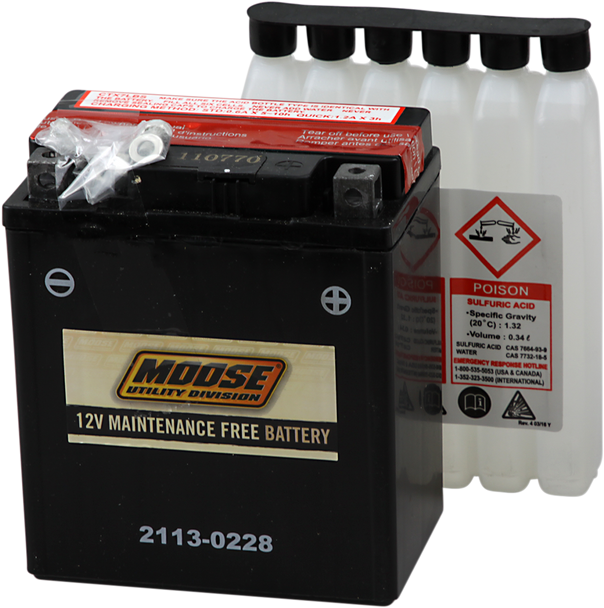 Moose Utility Agm Battery - Ytx7L-Bs Mtx7L-Bs