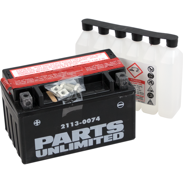 Parts Unlimited Agm Battery - Ytx7A-Bs .35 L