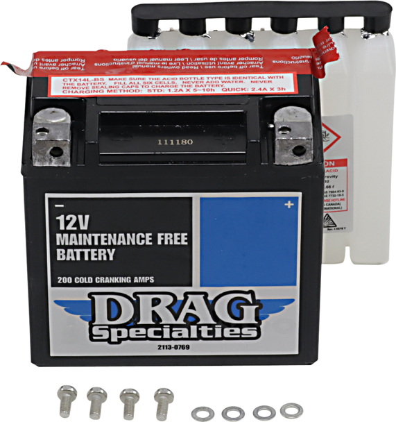 Drag Specialties Agm Battery - Ytx14Lbsft