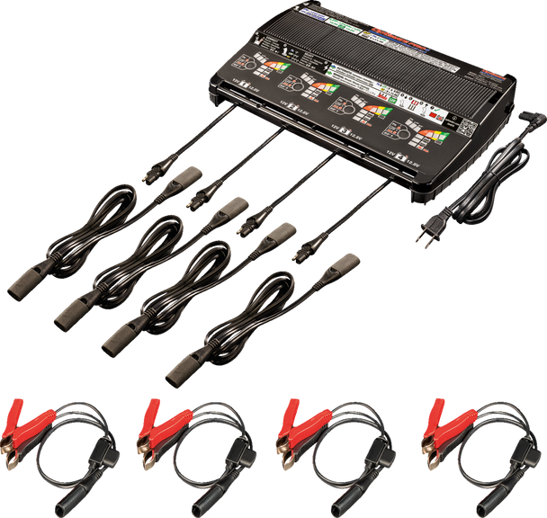 Tecmate Battery Charger - Optimate Pro-4 Duo - Automatic/Diagnostic Tm670-Na Tecmate Battery Charger - Optimate Pro-4 Duo - Automatic/Diagnostic Tm670-Na