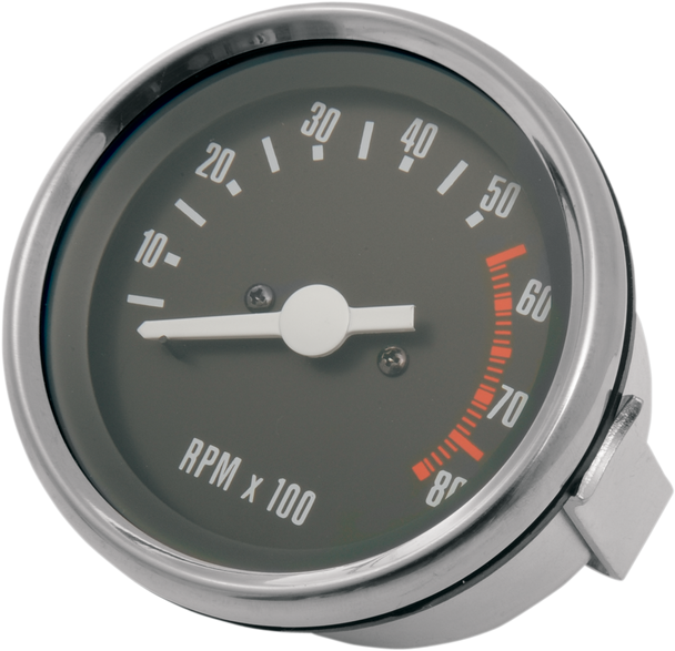Drag Specialties Oe Style Tachometer - Stainless Steel Bezel - 2.75" Diameter