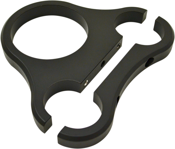 Drag Specialties 1.25" T-Bar Single Gauge Mount - Flat Black - For 2.375/2.4" Mini Gauge
