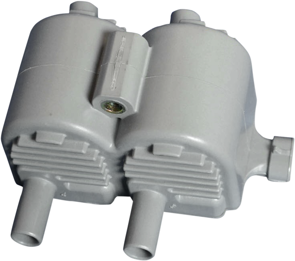 Drag Specialties Dual-Fire Ignition Coil - Harley Davidson - Gray