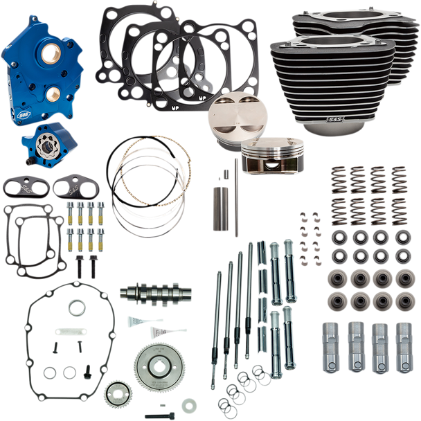 S&S Cycle 128" Power Package Engine Performance Kit - Gear Drive 310-1102A