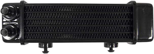 Jagg Oil Coolers Universal Oil Cooler - 6-Row - Gloss Black 3090