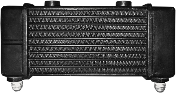 Jagg Oil Coolers Universal Oil Cooler - 10-Row - Gloss Black 3140