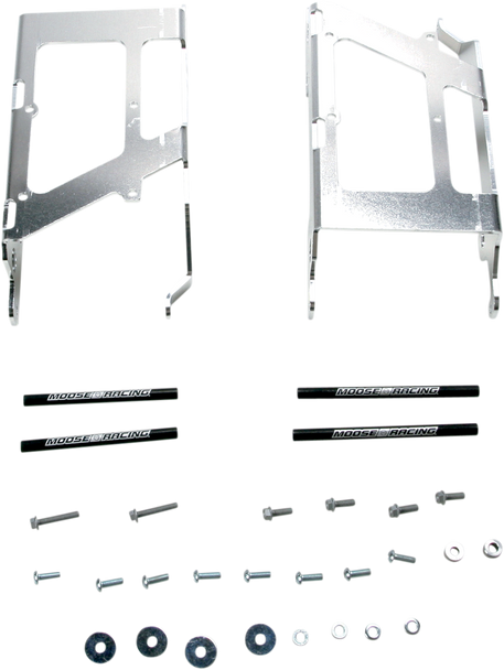 Moose Racing Radiator Braces - Silver - Ktm 11-200