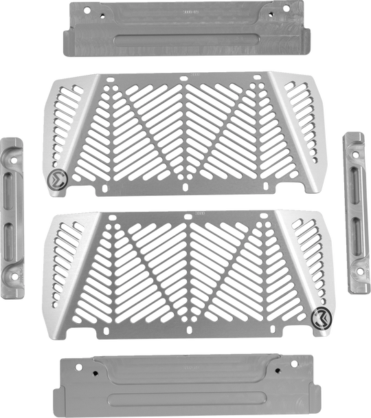 Radiator Guards - Silver - Kawasaki 12-3000