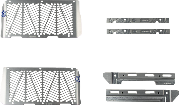 Moose Racing Billet Radiator Guards - Silver - Beta 12-4024