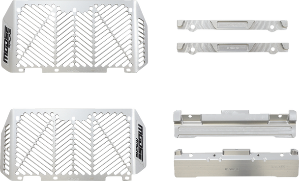 Moose Racing Billet Radiator Guards - Silver - Yamaha 12-5002