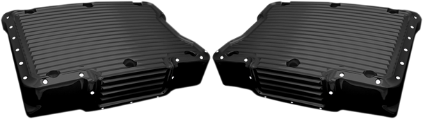 Covingtons Rocker Box Cover - Dimpled Black - Twin Cam C1292-B