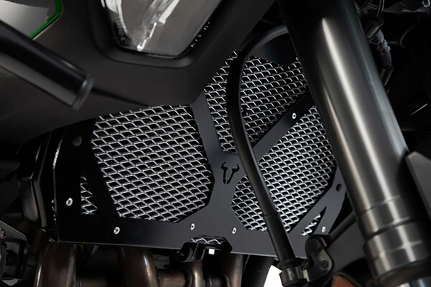 Radiator Guard - Black/Silver - Kawasaki Kls.08.922.10000