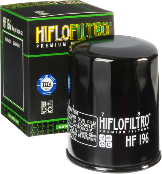 Hiflofiltro Oil Filter Hf196