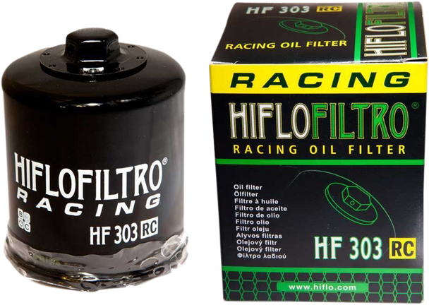 Hiflofiltro Racing Oil Filter - Black Hf303Rc