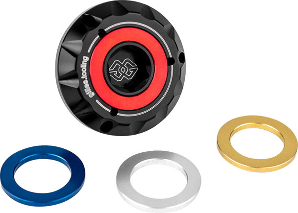 Oil Filler Plug - Black - M20 X 1.5 - Aprilia/Honda/Suzuki Ofc-20-15-B