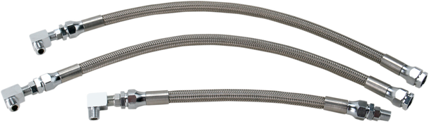 Drag Specialties Oil Line Kit - Stainless Steel - Dyna