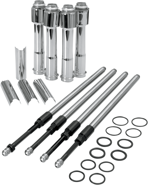 S&S Cycle Quickee Pushrod Kit With Chrome Covers - Xl 930-0023
