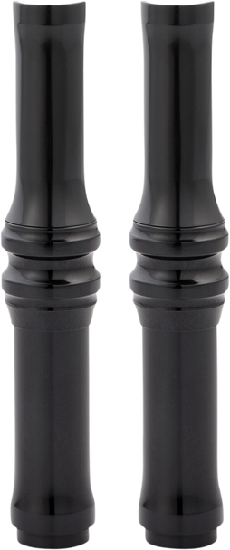 Arlen Ness Pushrod Tube Cover Kit - 10 Gauge - Black - Twin Cam 03-634