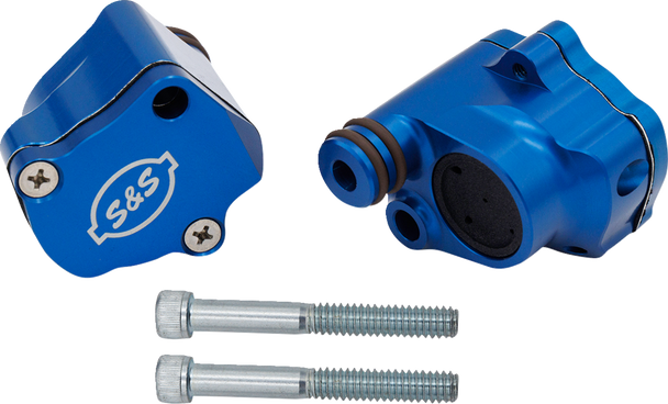 Billet Head Breather Kit - Anodized Blue - M8 900-1186