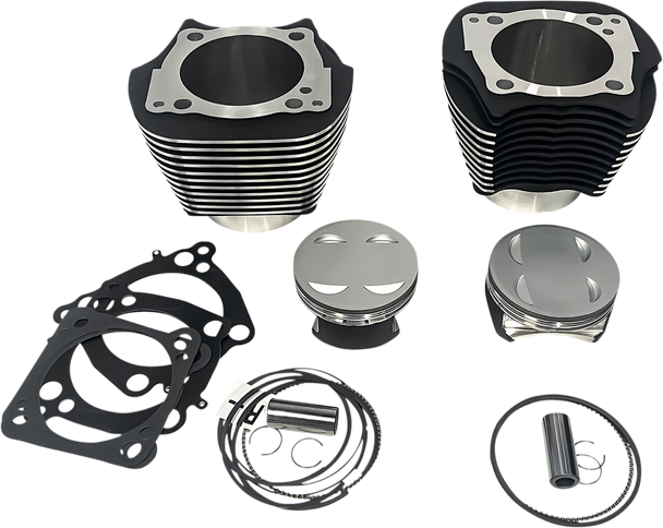 Revolution Performance, Llc Cylinder Kit - 143" - Black With Highlighted Fins - M8 Rp201-616W