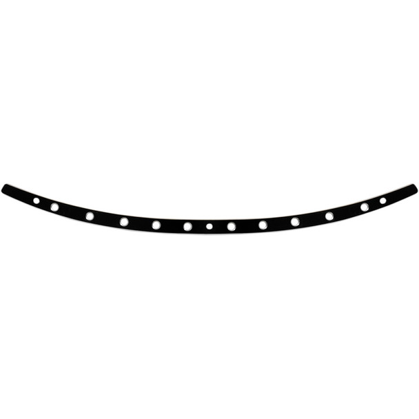 Memphis Shades Windshield Trim - Black - Holes - Flh Meb0976
