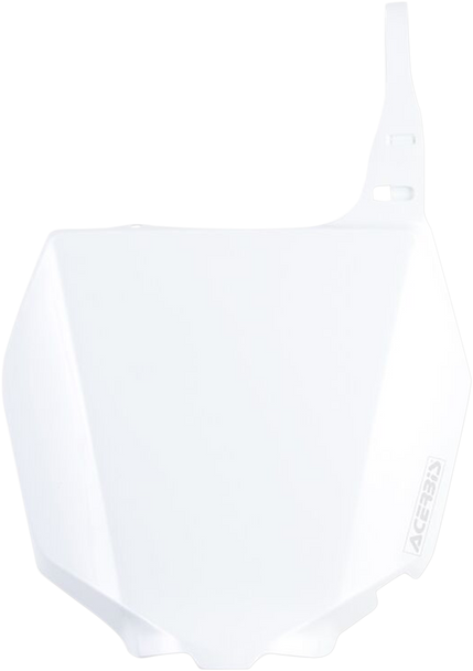Acerbis Front Number Plate - White 2042340002