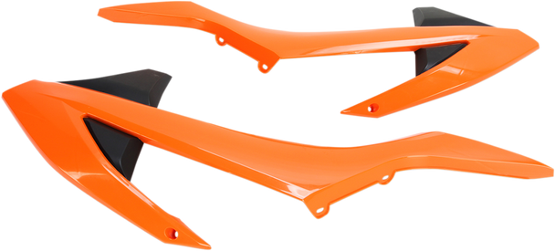 Acerbis Radiator Shrouds - Orange/Black 2421085225
