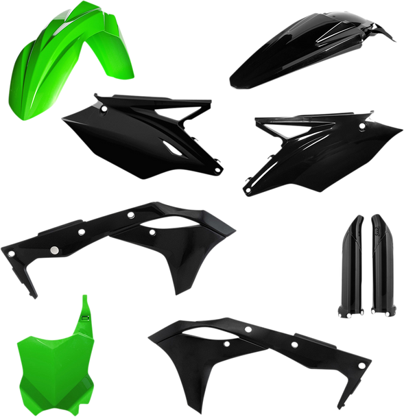 Acerbis Full Replacement Body Kit - Green/Black 2685821089