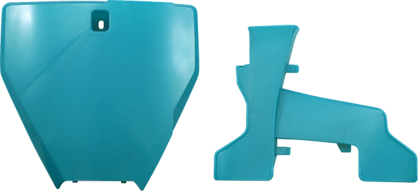 Acerbis Front Number Plate - Teal/Metallic 2726577441