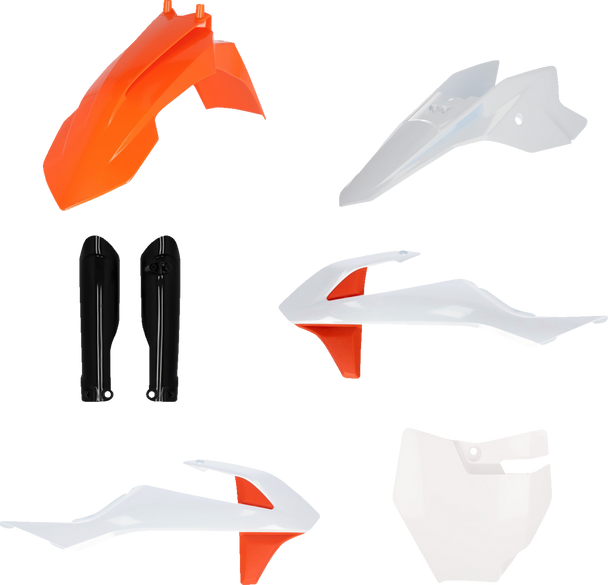 Acerbis Full Replacement Body Kit - Oem '21 Black/White/Orange 2980587118