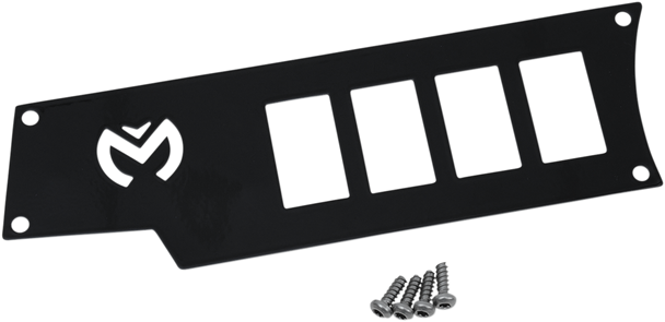 Moose Utility Dash Plate - Left - Black 100-4340-Pu