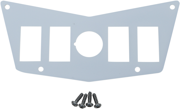 Moose Utility Dash Plate - 4 Switch - White 100-4391-Pu