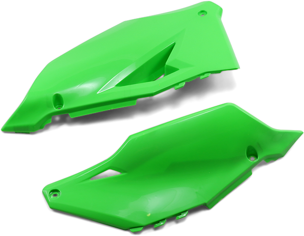 Cycra Side Panels - Green - Kawasaki 1Cyc-2770-72 Cycra Side Panels - Green - Kawasaki 1Cyc-2770-72