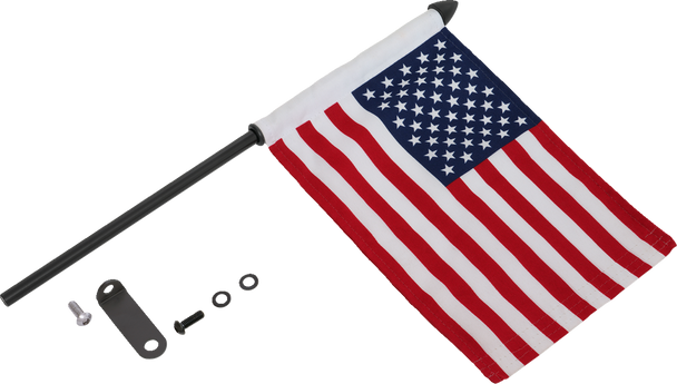 Show Chrome Flag Pole - Black - Slingshot 44-106Bk