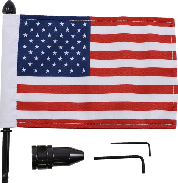 Pro Pad Saddlebag - Fixed Upright Flag Mount - 1/2" Bar - 6" X 9" Flag Brfm-Fxd3