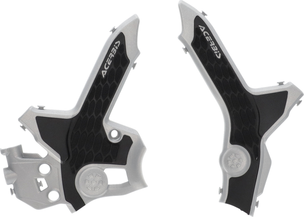 Acerbis X-Grip Frame Guards - Gray/Black - Crf300 2979621019 Acerbis X-Grip Frame Guards - Gray/Black - Crf300 2979621019