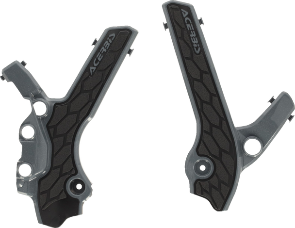 Acerbis X-Grip Frame Guards - Gray/Black - Dr-Z 400S/E/Sm 2983341019 Acerbis X-Grip Frame Guards - Gray/Black - Dr-Z 400S/E/Sm 2983341019