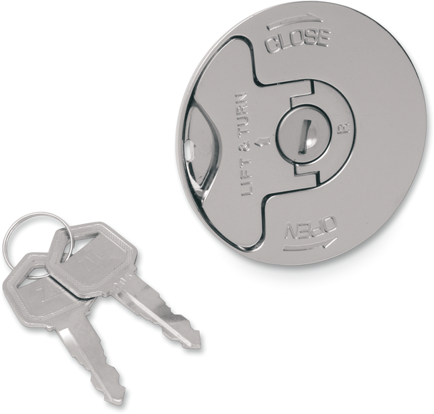 Drag Specialties Locking Gas Cap - Vented - Flush-Mount