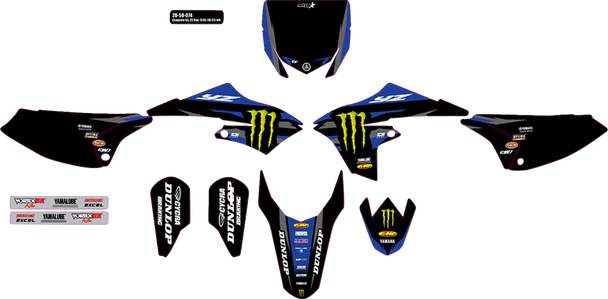 D'Cor Visuals Graphic Kit - Monster Energy - Star 20-50-074
