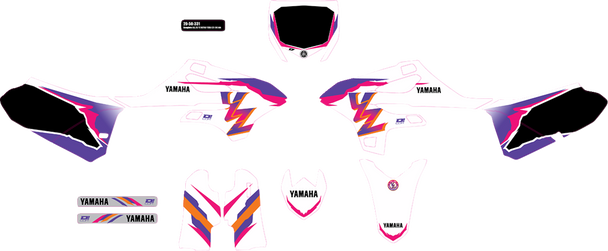 D'Cor Visuals Graphic Kit - Yz Retro 20-50-331