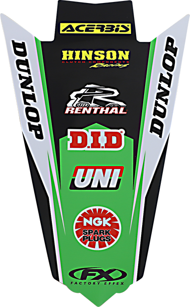 Factory Effex Rear Fender Graphic - Kx 250F/450F 22-32138